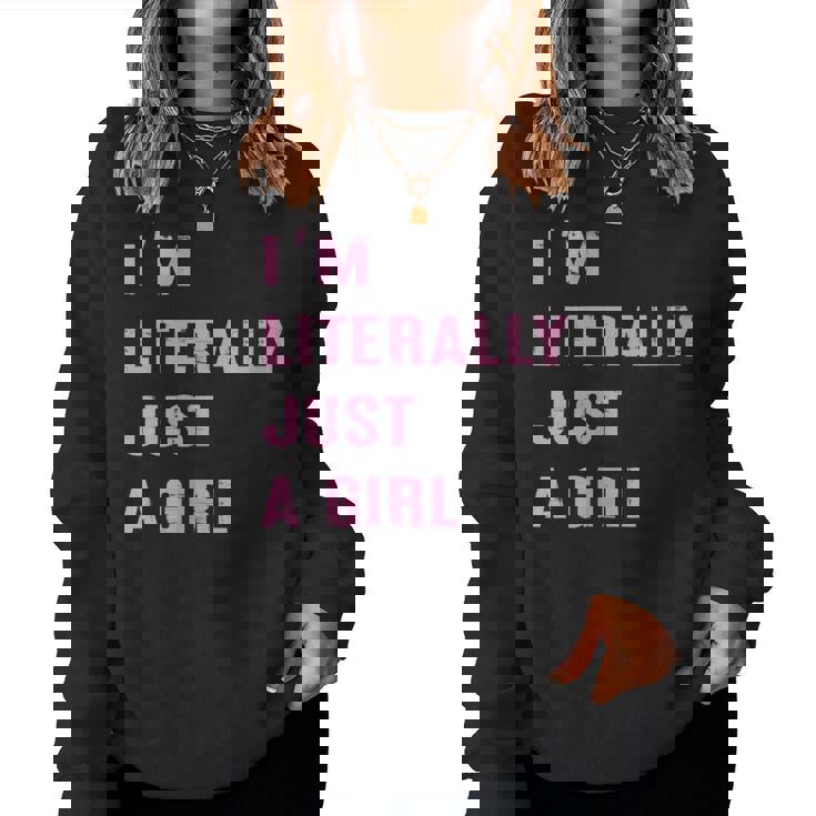 Je Ne Suis Littéralement Qu'une Fille Coquette Cute Trending Women Sweatshirt