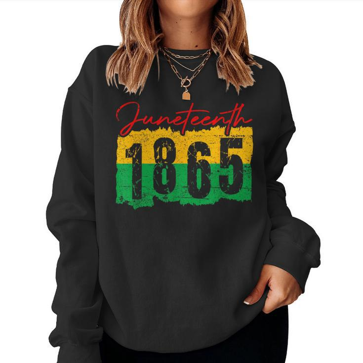Junenth 1865 Emancipation Day Afican American Black Women Women Sweatshirt