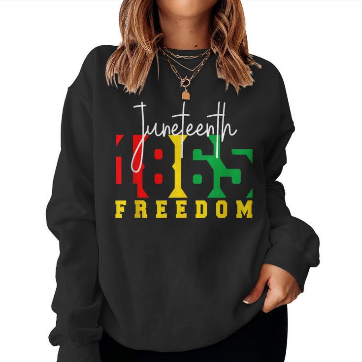 Junenth 1865 Freedom Day Pride Black Usa Afro Women Women Sweatshirt