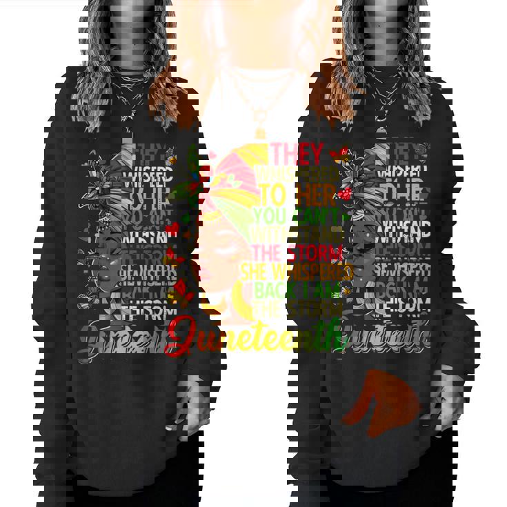 Junenth Black Girl Black Freedom 1865 History Month Women Sweatshirt