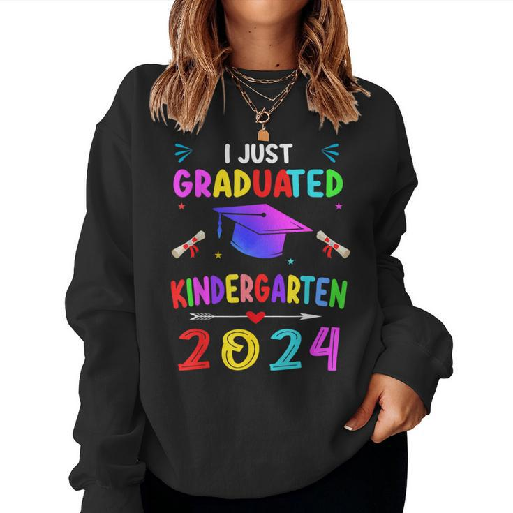 I Just Graduated Kindergarten Graduation 2024 Boys Girls Women Sweatshirt