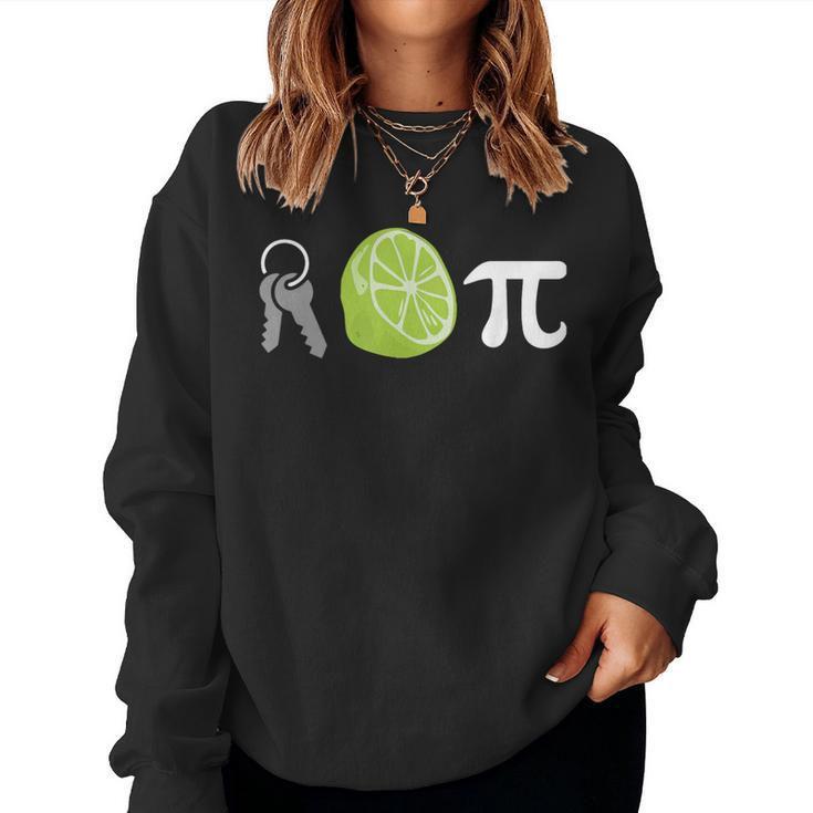 Key Lime Pi Pi Day Symbol Math Geek Teacher T Women Sweatshirt
