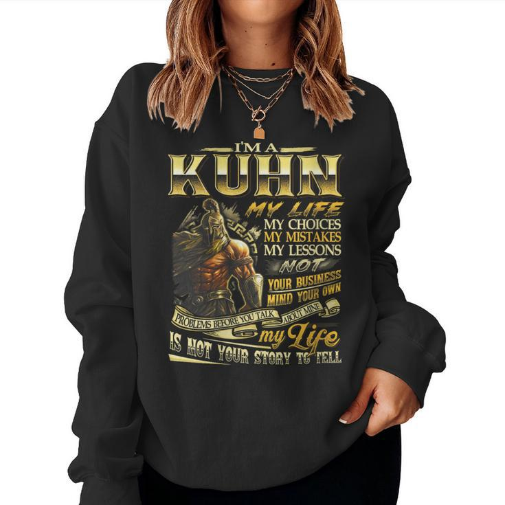 Kuhn Family Name Kuhn Last Name Team Women Sweatshirt