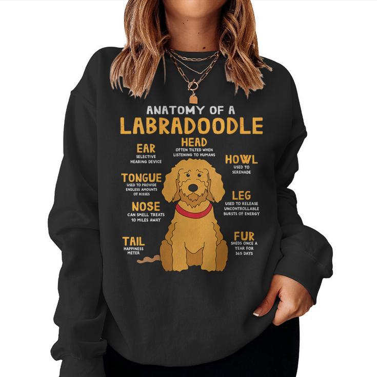 Labradoodle Anatomy Dog Mum Dad Women Sweatshirt