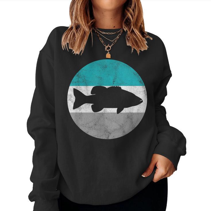 Largemouth Bass Retro Fish For Boys & Girls Women Sweatshirt