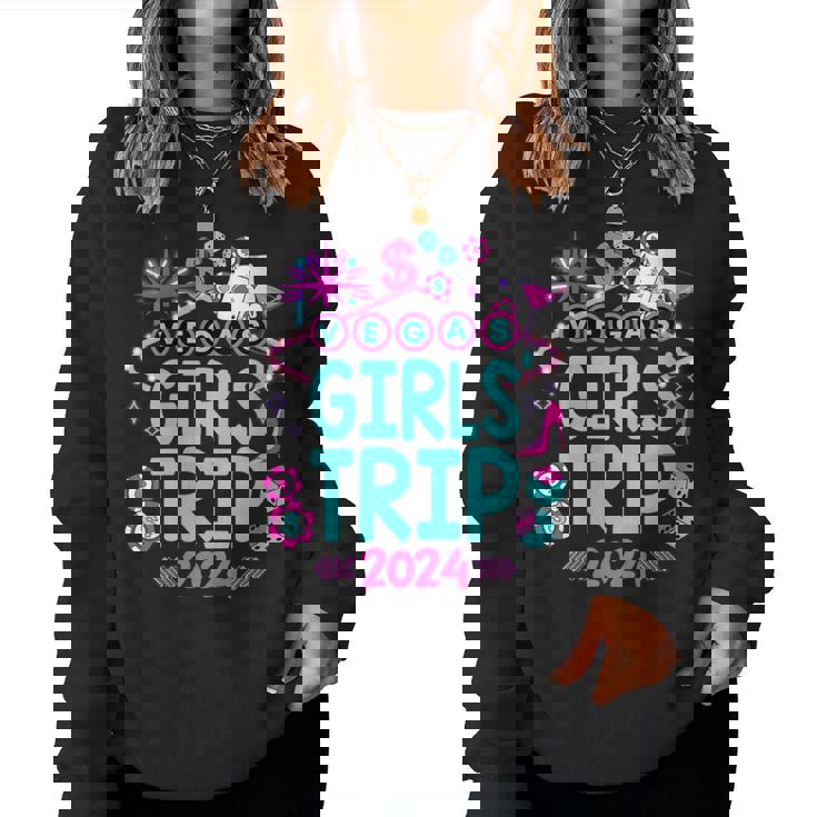 Las Vegas Girls Trip 2024 Friends Group Matching Weekend Women Sweatshirt