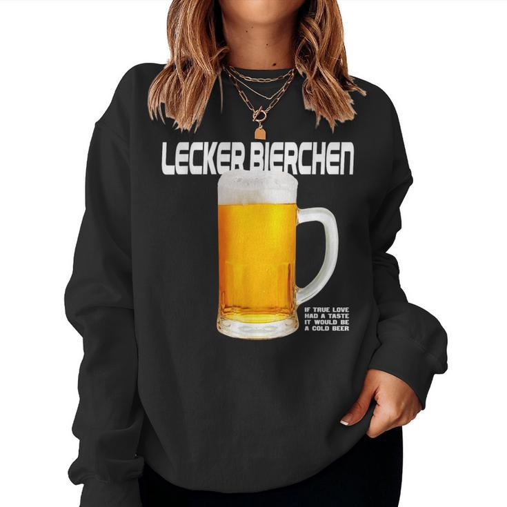 Lecker Bierchen X If True Love Had A Taste Beer Beer Fun Sweatshirt Frauen