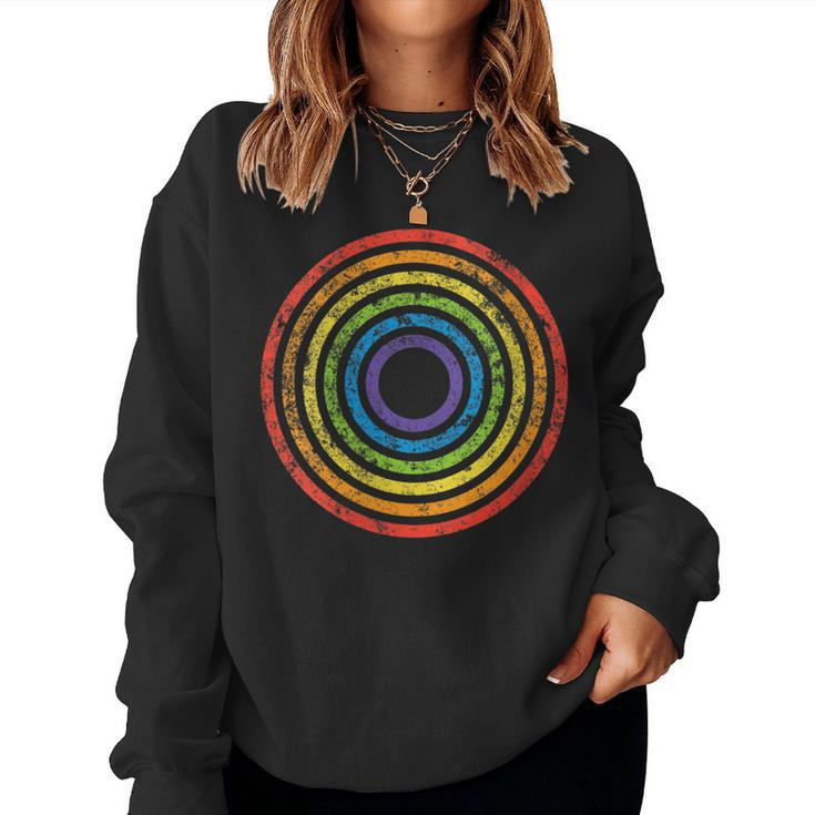 Lgbt Equality March Rally Protest Parade Rainbow Target Gay Women Sweatshirt