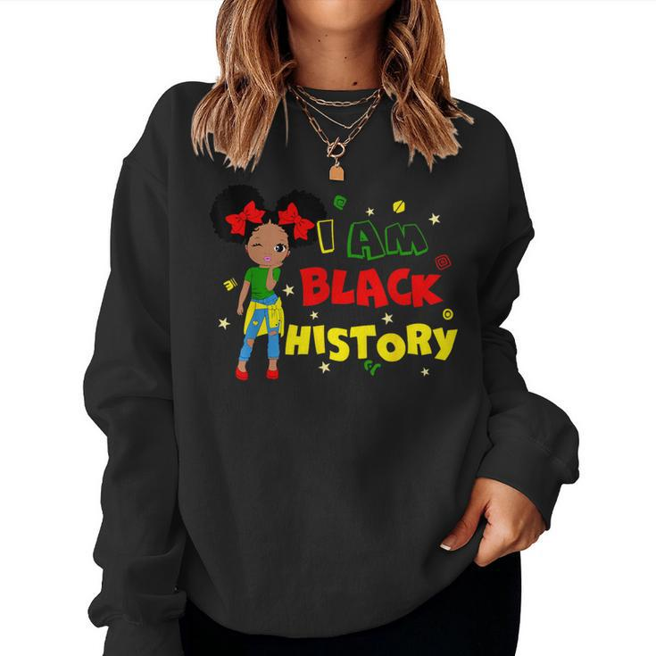 Little Girl I Am Black History Month African Kid Toddler Women Sweatshirt