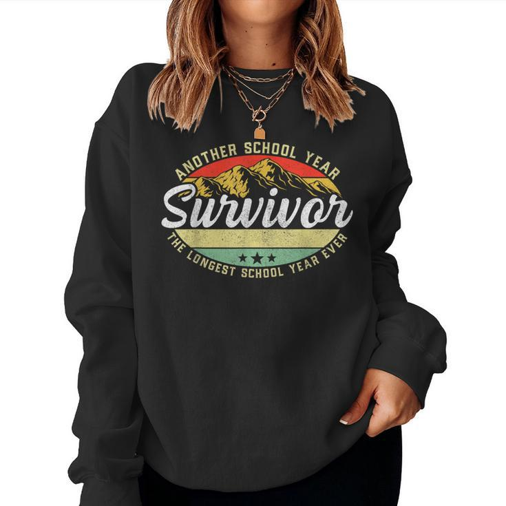 The Longest School Year Ever Teacher 2021 Survivor Women Sweatshirt