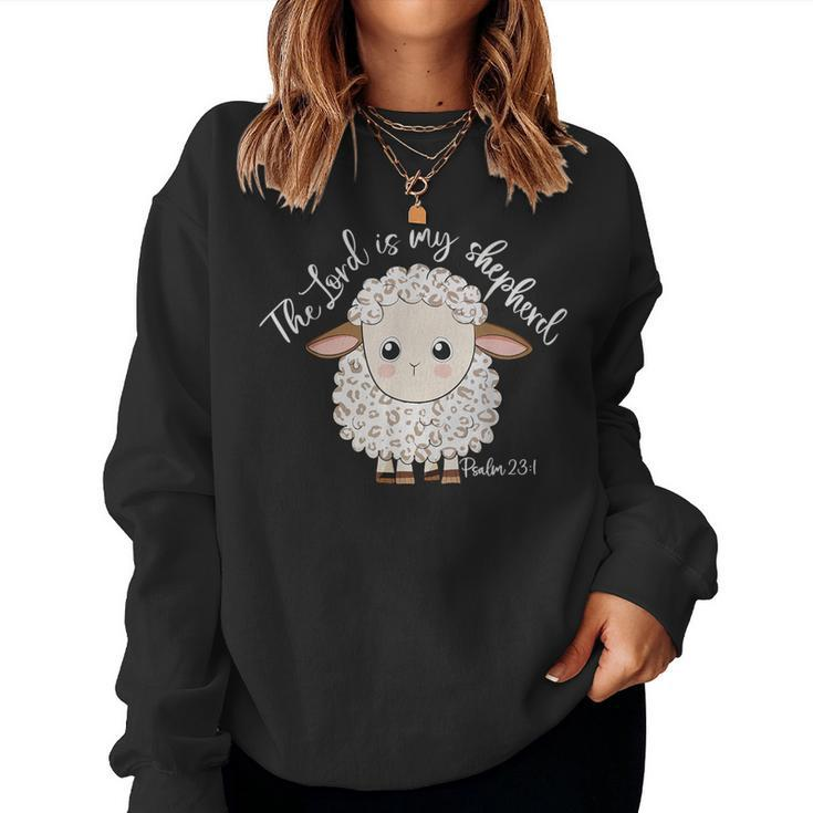 The Lord Is My Shepherd Christian Sheep Women Sweatshirt