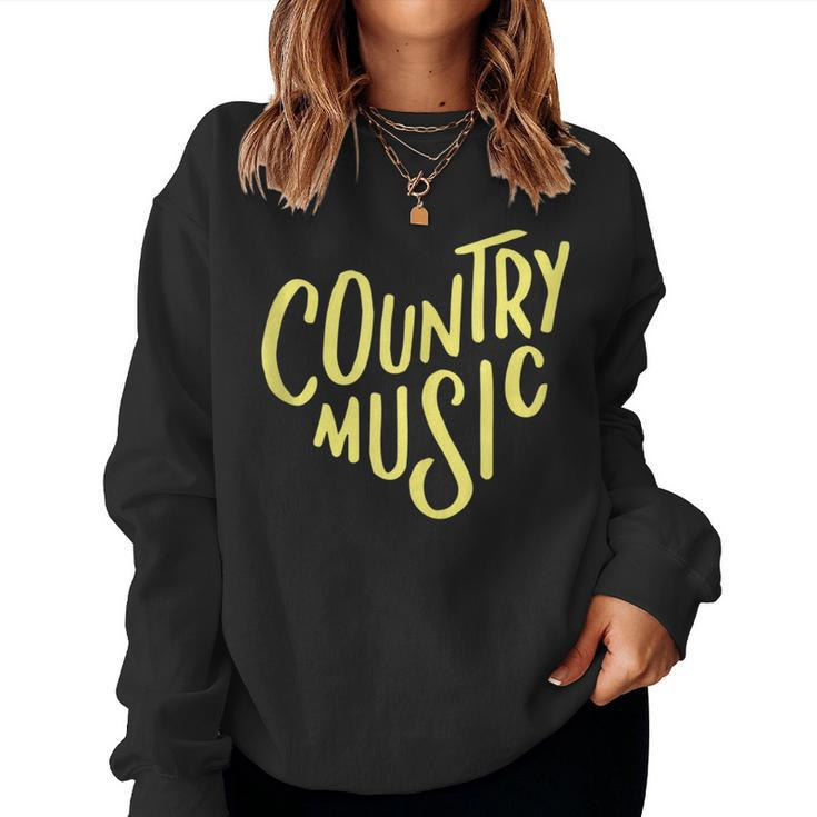 I Love Country Music Boho Music Lovers For Men Women Sweatshirt