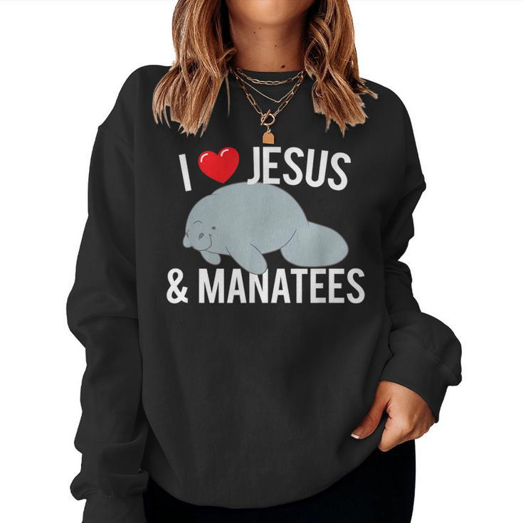 I Love Jesus And Mana Cute Christian Mana T Women Sweatshirt