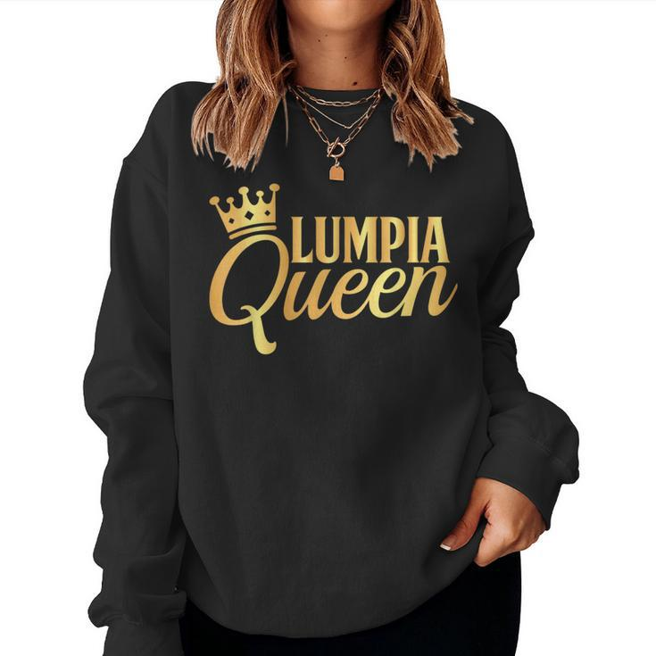 Lumpia Queen Filipino Food Pinoy Pride Girls Women Sweatshirt