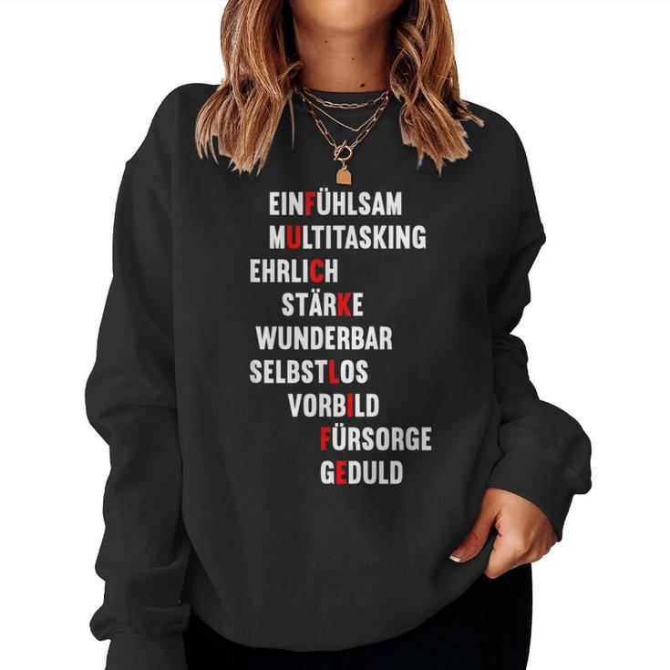 Mama Mom Life Mutter Sprüche Muttertag Sweatshirt Frauen