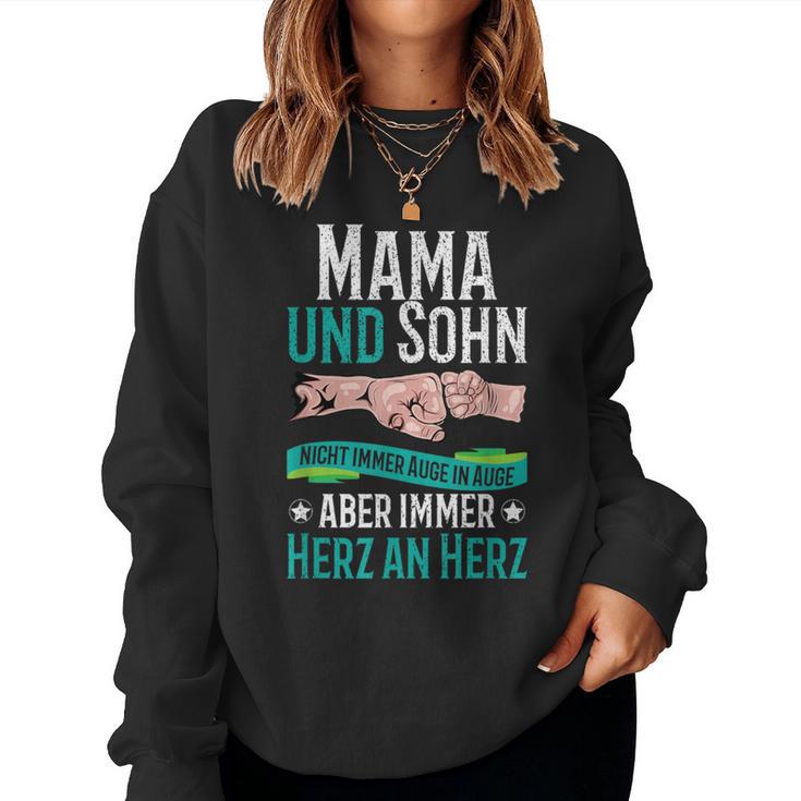 Mama Und Sohn Nicht Immer Auge In Auge Partner Look Partner Sweatshirt Frauen