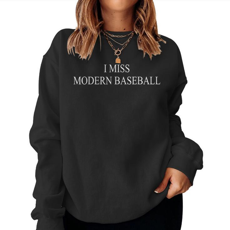 I Miss Modern Baseball Apparel Women Sweatshirt
