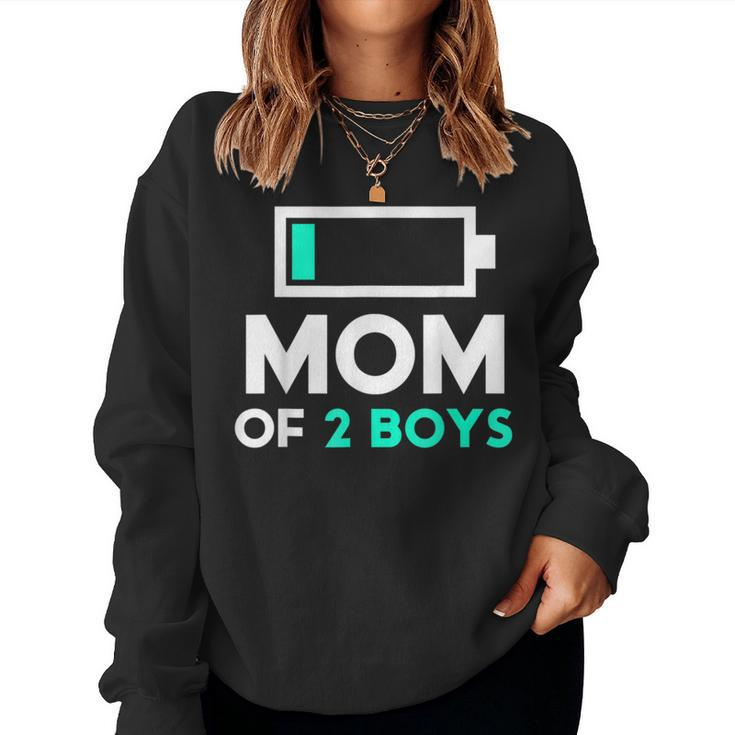 Mom Of 2 Boys From Son To Birthday Women Women Sweatshirt