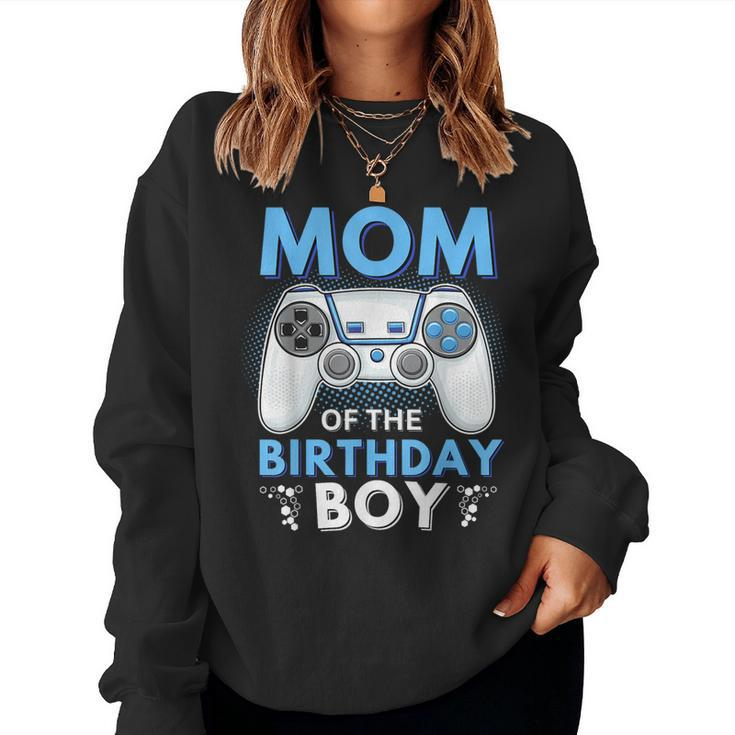 Mom Of The Birthday Boy Matching Video Gamer Birthday Women Sweatshirt