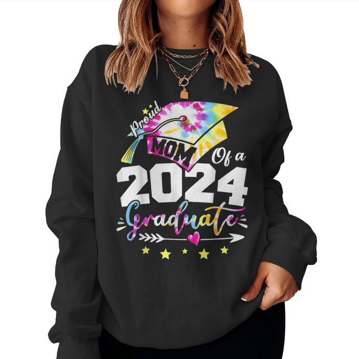 Mom Senior 2024 Proud Mom Of A Class Of 2024 Graduate Mothe Women Sweatshirt