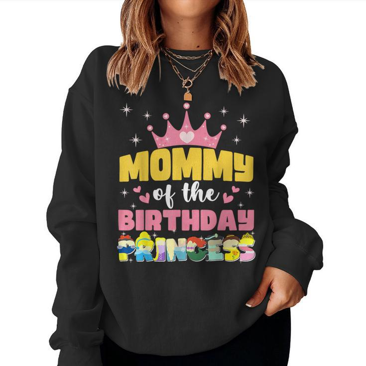Mommy Mom And Dad Of The Birthday Princess Girl Family Women Sweatshirt