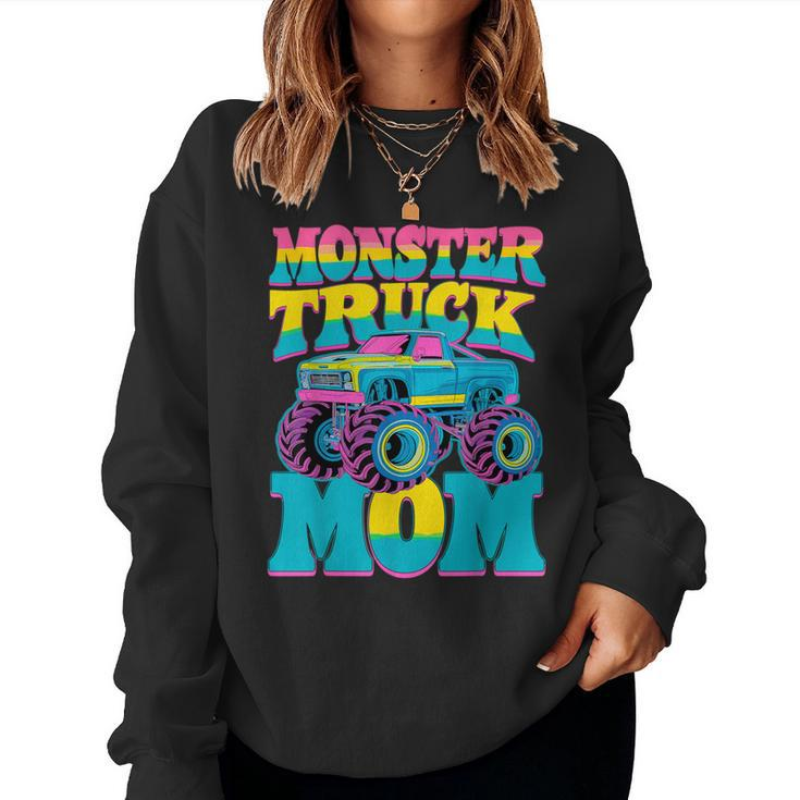Monster Truck Mom Birthday Party Monster Truck Women Sweatshirt