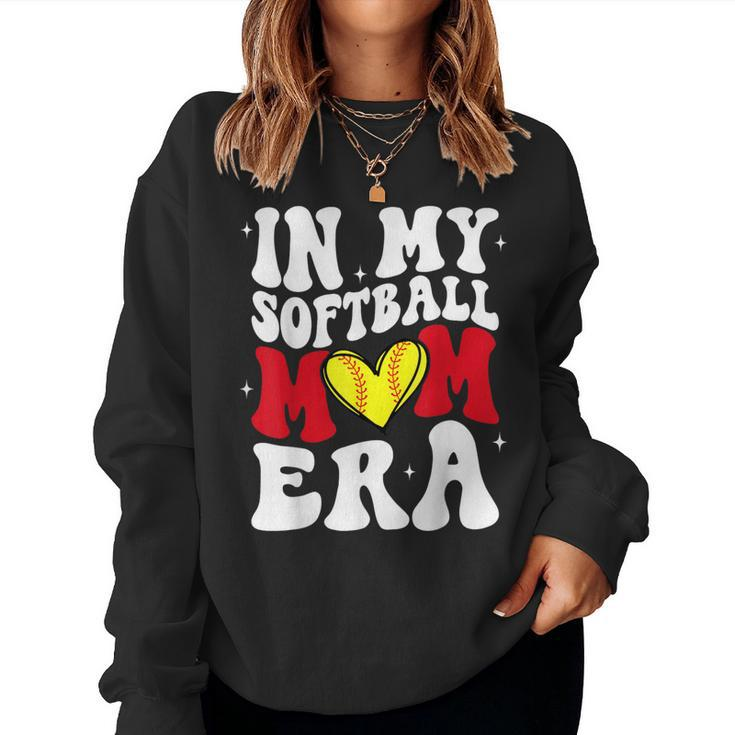 In My Softball Mom Era Softball Mama Women Sweatshirt