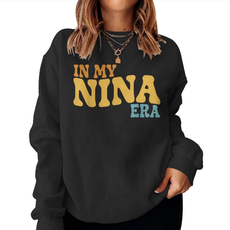 In My Nina Era Groovy Tie Dye Women Sweatshirt