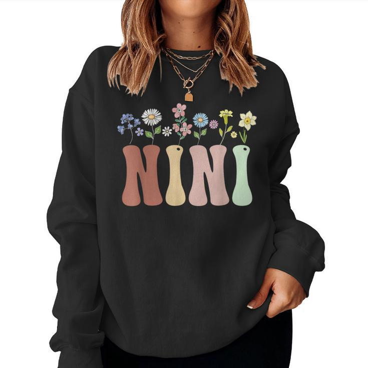 Nini Wildflower Floral Nini Women Sweatshirt
