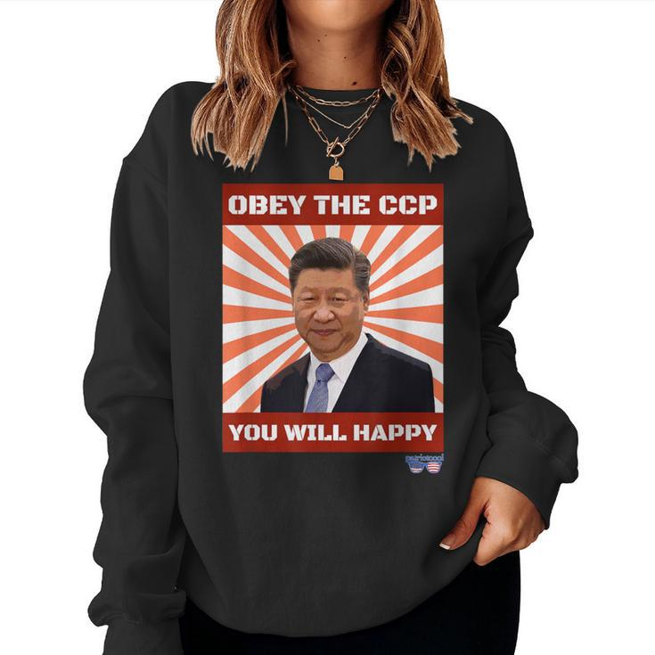 Obey The Ccp Sarcastic Slogan Women Sweatshirt