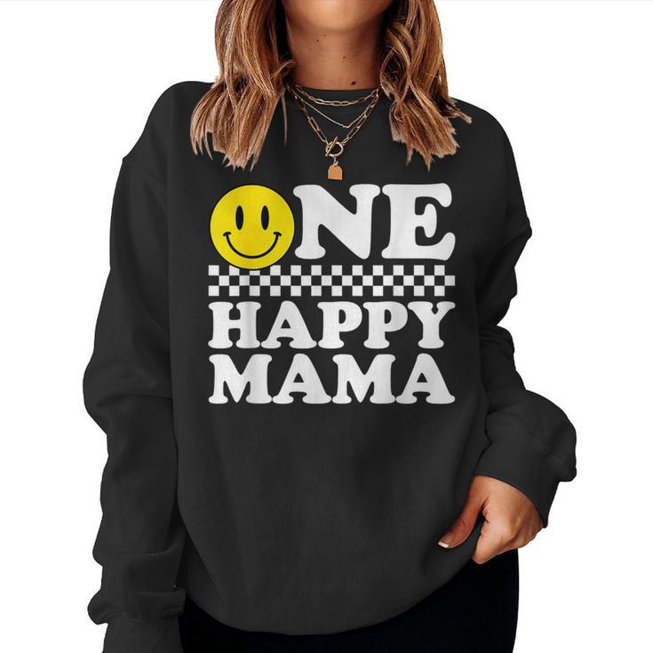 One Happy Dude Mama 1St Birthday Family Matching Women Sweatshirt