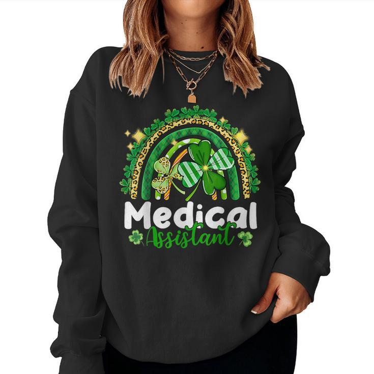 One Lucky Medical Assistant Rainbow St Patrick's Day Women Sweatshirt