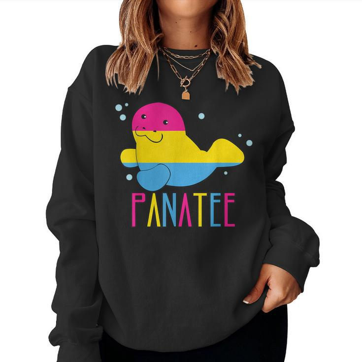 Pana Pansexual Mana Lgbt Pride Rainbow Flag Sea Animal Women Sweatshirt