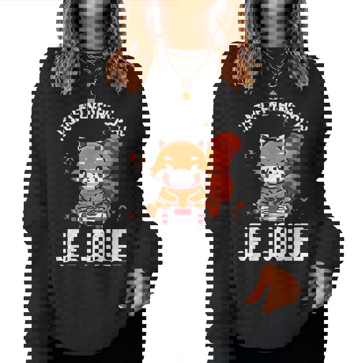 Panda Roux Gamer Pour Homme Women Sweatshirt