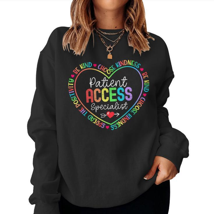 Patient Access Specialist Squad Rainbow Appreciation Week Women Sweatshirt