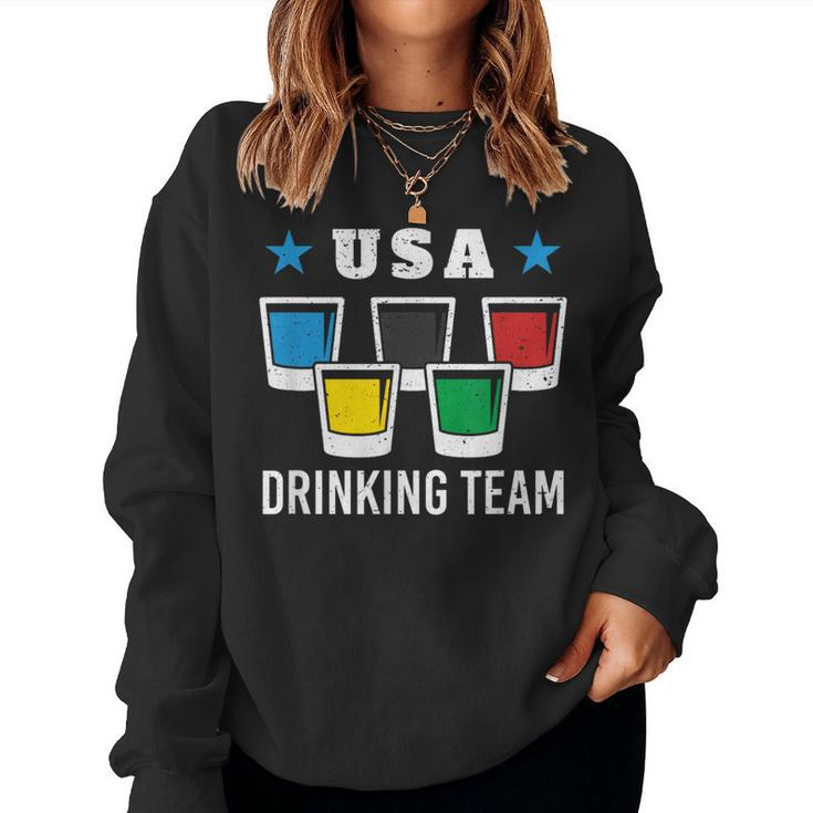 Patriot Olympic Usa Drinking Team Beer Women Sweatshirt