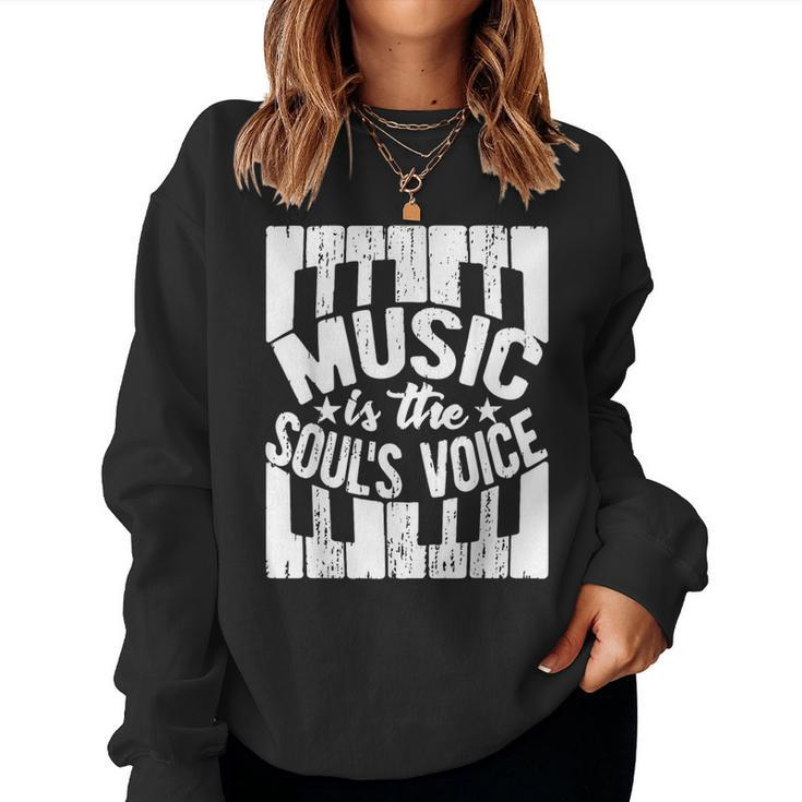 Pianist Piano Player For Soul Music Dad Mom Women Sweatshirt