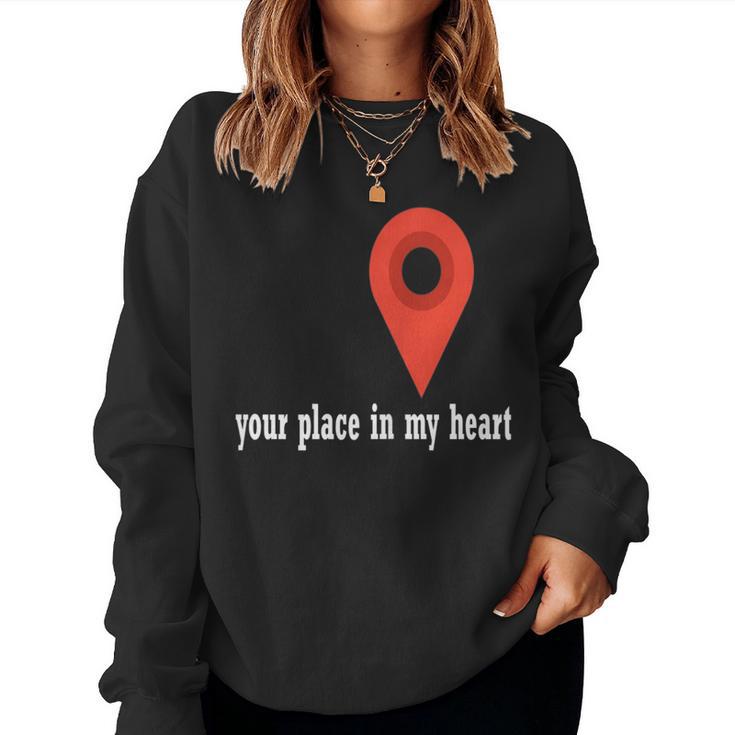 Your Place In My Heart- For Mom And Dad -Valentine's Day Women Sweatshirt