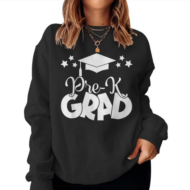 Pre-K Grad 2024 Boys Girls Pre-K Graduation Cap Gown Women Sweatshirt
