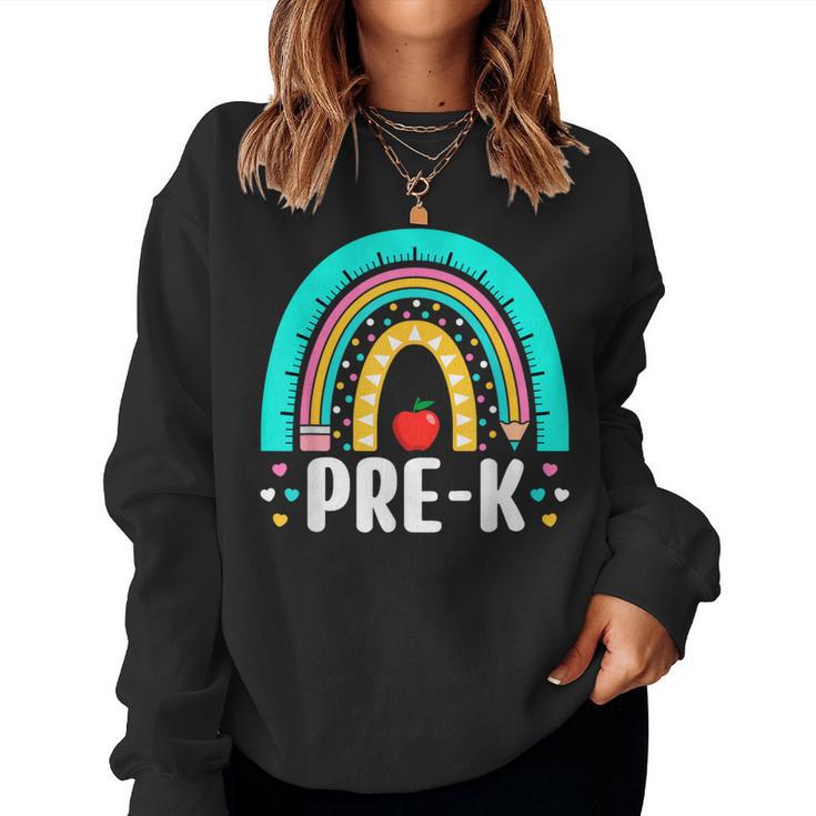 Pre-K Rainbow Teacher Team Pre-K Squad Toddler Girl Boy Women Sweatshirt