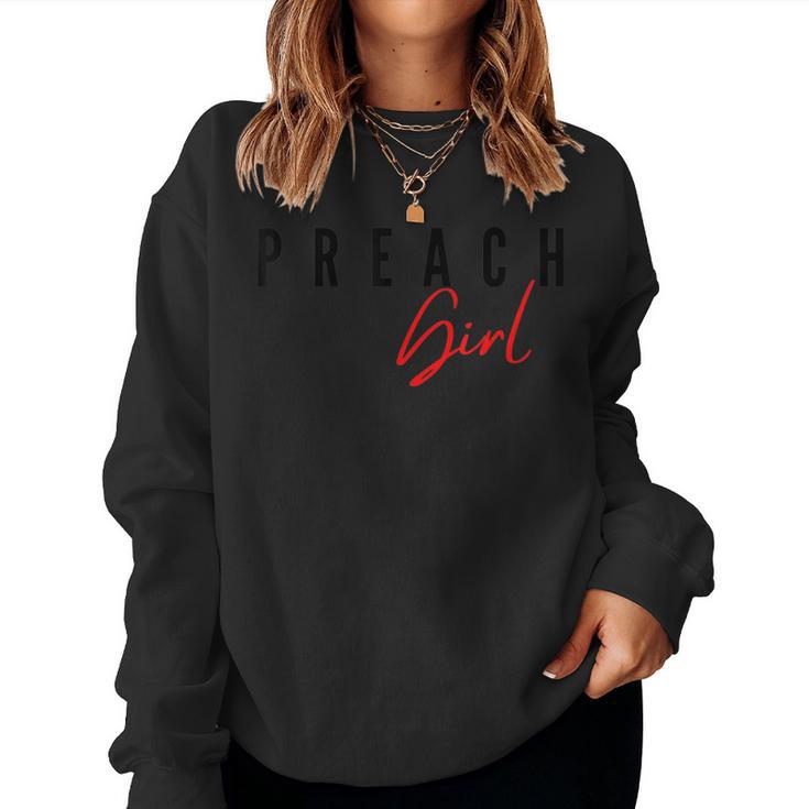 Preach Girl Jesus Christians Fashion Women Sweatshirt