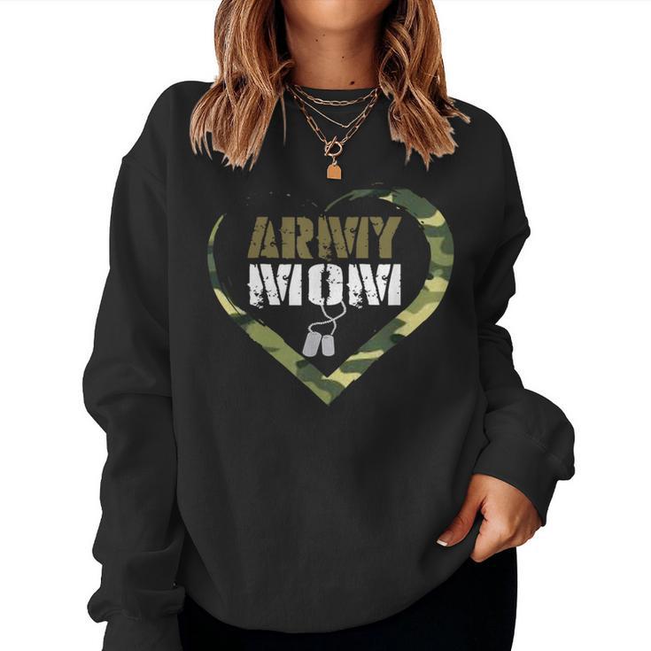 Proud Army Mom Clothing Military Heart Camouflage Women Sweatshirt