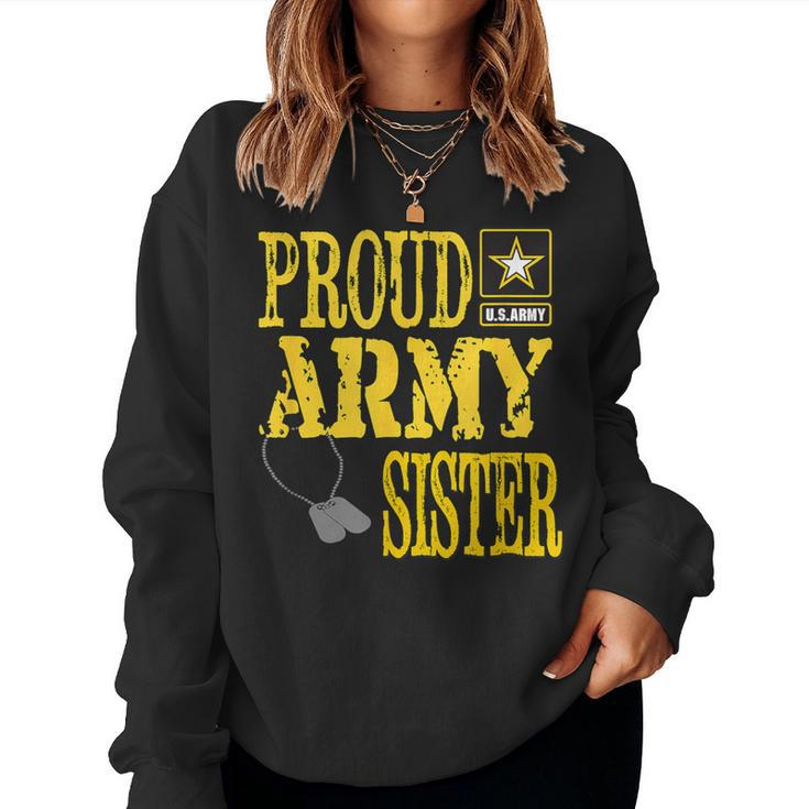 Proud Army Sister Military Pride Women Sweatshirt