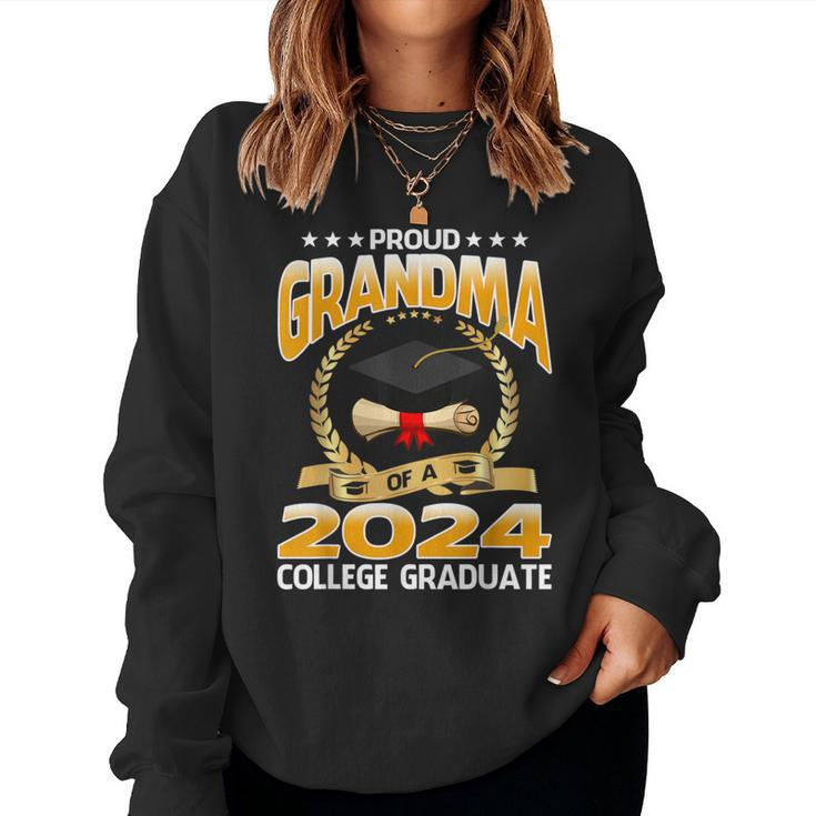 Proud Grandma Of A 2024 College Graduate Women Sweatshirt