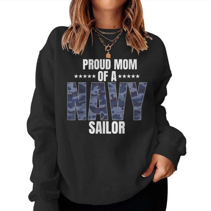 Proud Mom Of A Navy Sailor Veteran Day Women Sweatshirt
