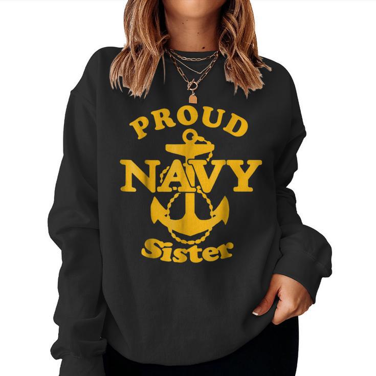 Proud Navy Sister Navy Sister Sister Women Sweatshirt