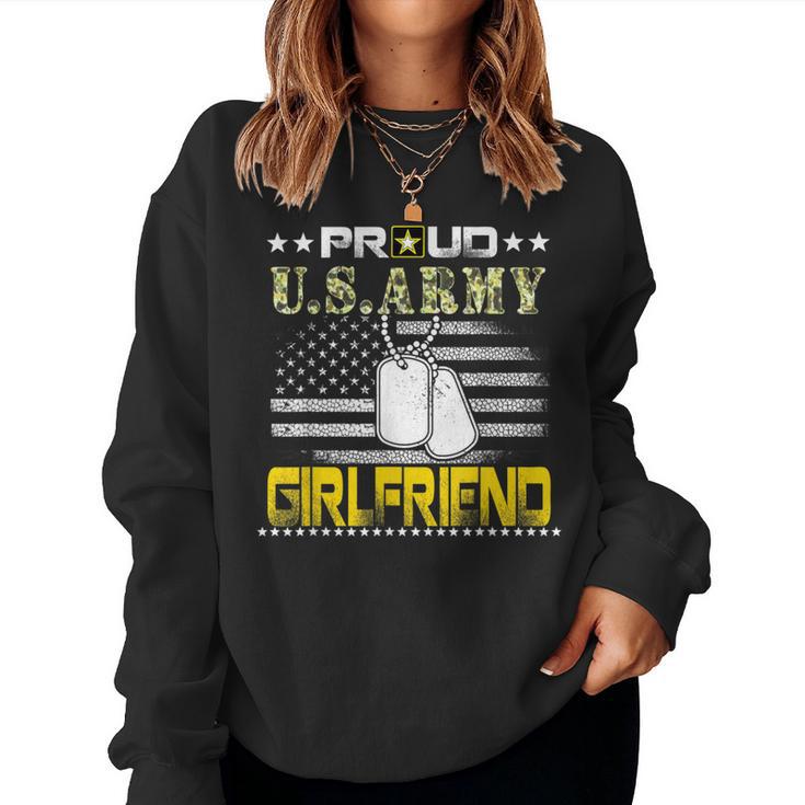 Proud US Army Girlfriend Military Pride Women Sweatshirt