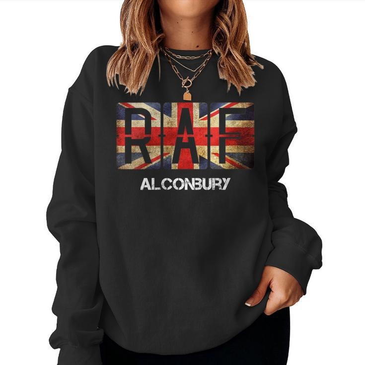 Raf Alconbury Vintage Distressed Airforce Women Sweatshirt
