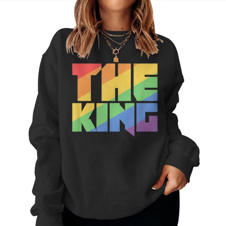 Rainbow Lgbtq Drag King Women Sweatshirt
