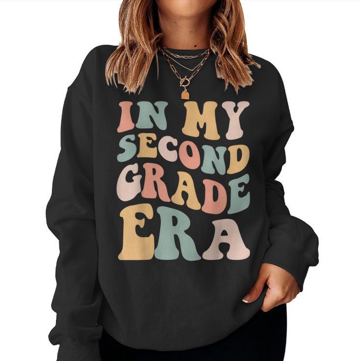 Retro In My 2Nd Grade Era First Day Of School Second Grade Women Sweatshirt